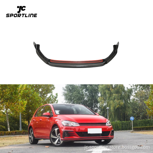 Carbon Fiber Front Lip Spoiler for VW Golf GTI MK7.5 Hatchback 2017-2019
